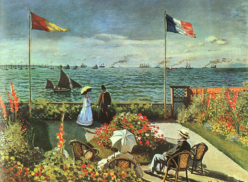 Terrace at St Adresse, Claude Monet